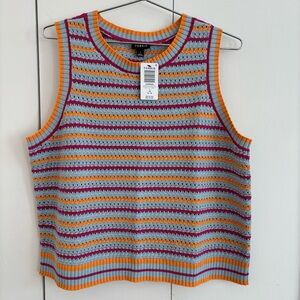 Cropped Open Stitch Tank / Vest by Torrid